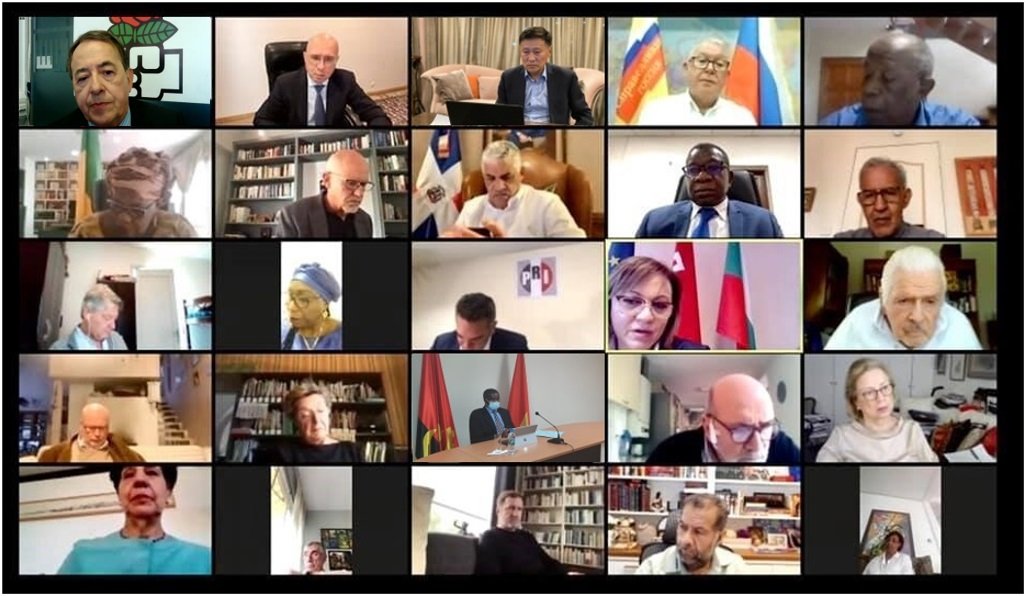 The members of the SI Presidum from all continents convened for an online meeting